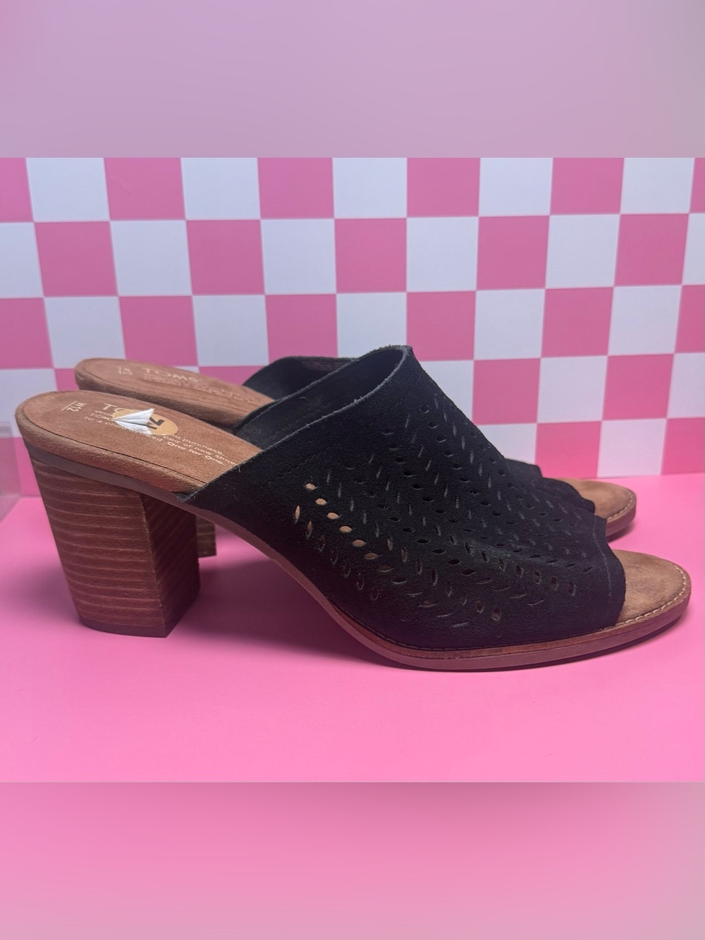 Toms Black Mules